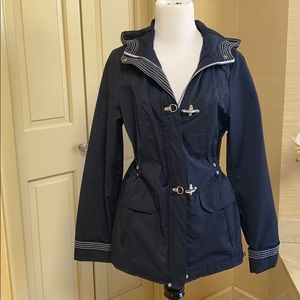 Nautical Hooded Eddie Bauer Jacket -Size S